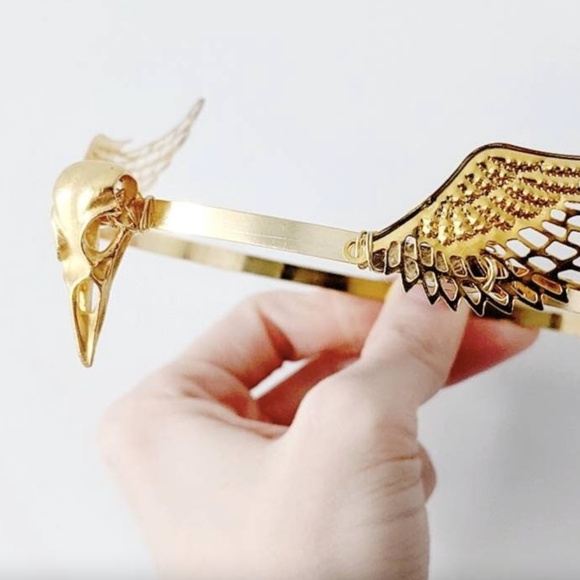 Valkyrie headpiece - Viking masquerade costume cosplay headband - silver or gold - Picture 2 of 6